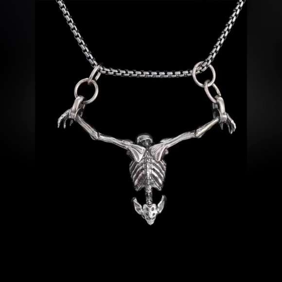 Skeleton Pendant Necklace (NWT) - Picture 3 of 3